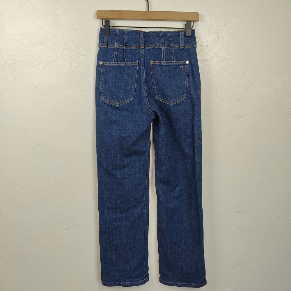 Anthropologie Pilcro Jeans Women 25 Blue High Rise‎ Straight Relaxed Trouser - Picture 10 of 14